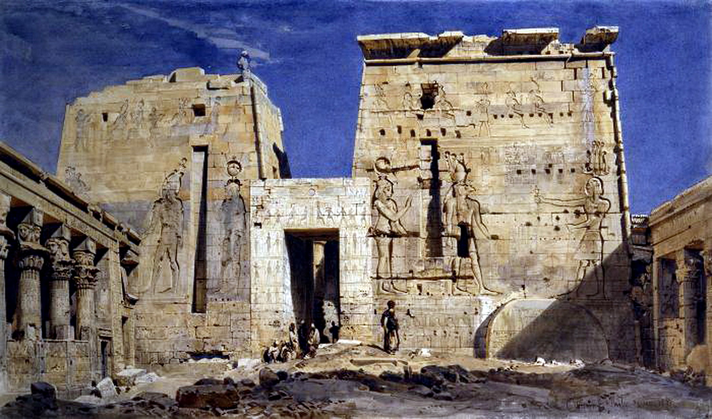 Храм Исиды на о.Филе. Карл Фридрих Генрих Вернер
