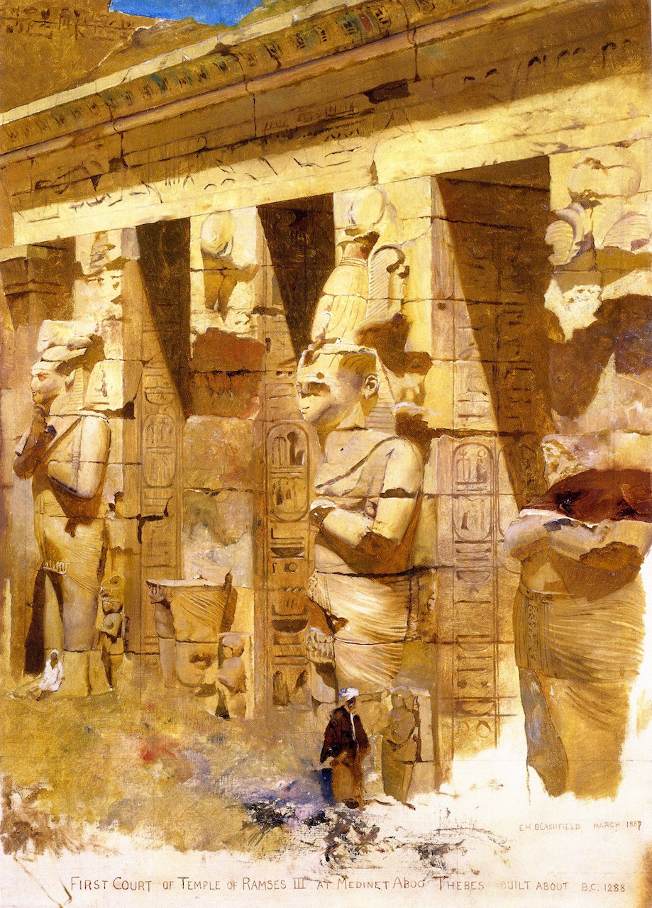 Храм Рамзеса IIIю . Эдвин Хауленд Блэшфилд