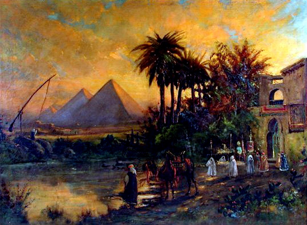 Вид на пирамиды. Карл Вуттке