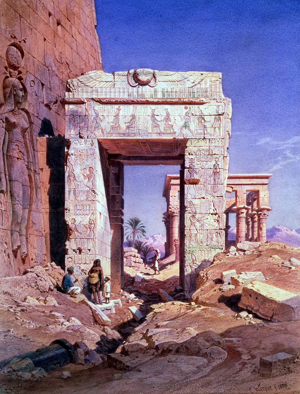 Проем из храма Исиды. Карл Фридрих Генрих Вернер