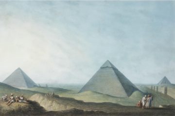 Вид на Великие пирамиды в Гизе. Луиджи Майер