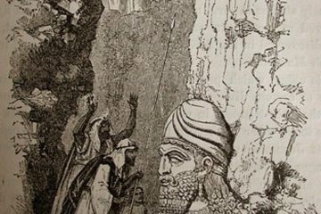 Полузасыпанный ассирийский бог. Генри Лейард