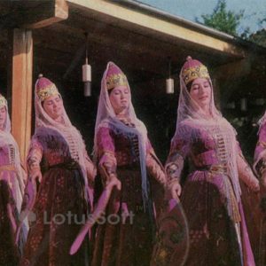 Ансамбль народного танца “Кабардинка”. Нальчик, 1977 год