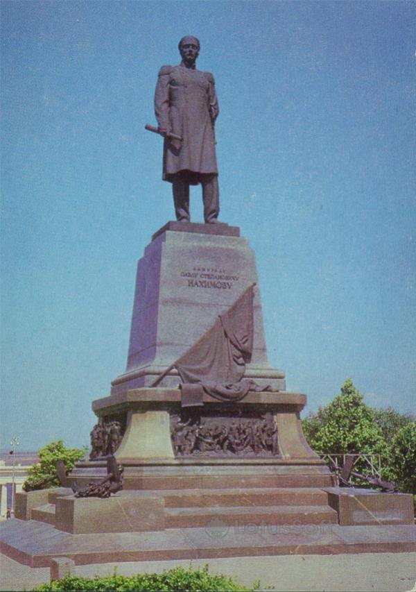 Sevastopol. Monument to Admiral PS Nakhimov, 1977