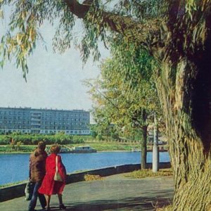 Псков. Набережная реки Великой, 1983 год