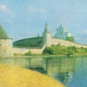 Псков. Вид на кремль с северо-запада, 1983 год