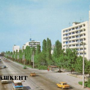 Проспект В.И. Ленина. Ташкент, 1986 год