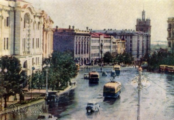 Площадь Тевелева. Харьков, 1960 год