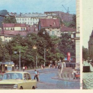 Улица 1 мая. Здание музея “Арсенал”. Львов, 1984 год