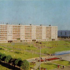 Residential buildings on Victory Square. Vitebsk, 1976
