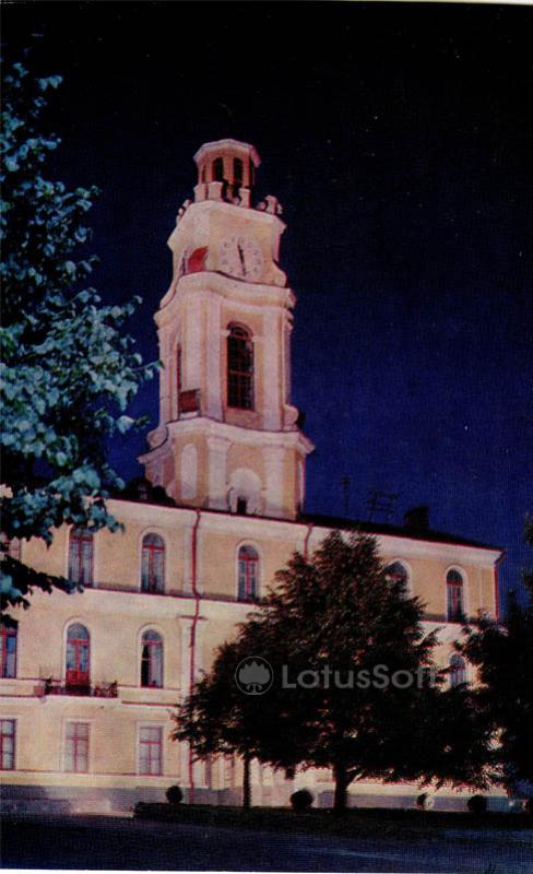 Здание областного краеведческого музея. Бывшая городская ратуша. Витебск, 1976 год