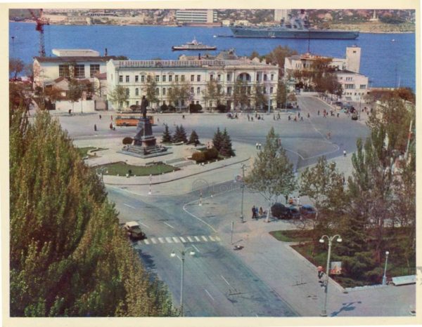 Площадь Нахимова. Севастополь, 1977 год