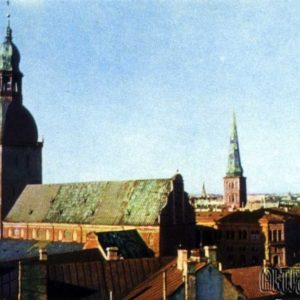 The roofs of old Riga, 1968