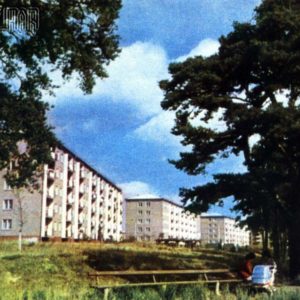 New apartment buildings in Jugla. Riga, 1968