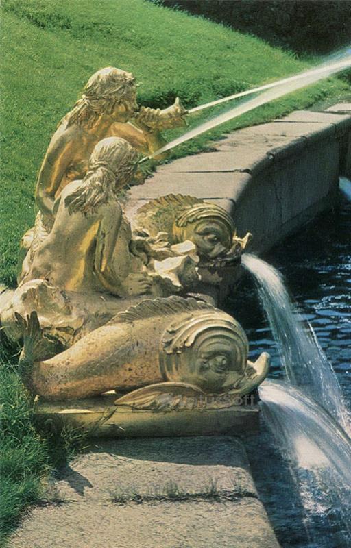 Peterhof. Grand Cascade. Fountain “Sirens”, 1970