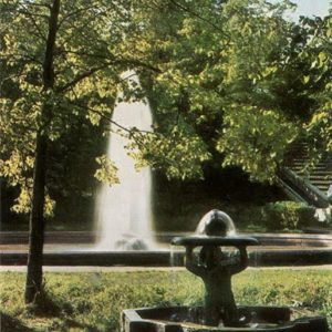 Peterhof. Fountains “Triton” and “Menager”, 1970