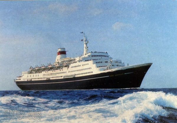 The motor ship Taras Shevchenko, 1976