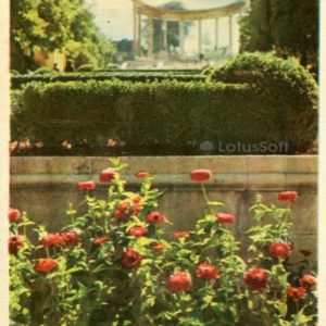 Kislovodsk. A park. View of the upper colonnade, 1963