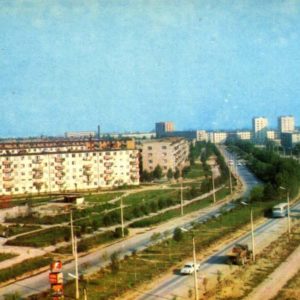 Kalush. Avenue of Bohdan Khmelnytsky, 1973