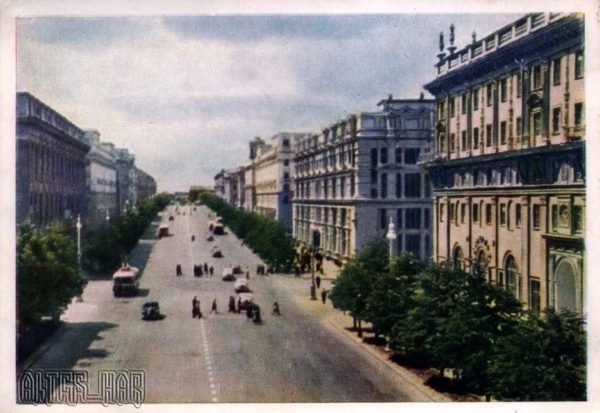Минск. Проспект имени Сталина, 1956 год