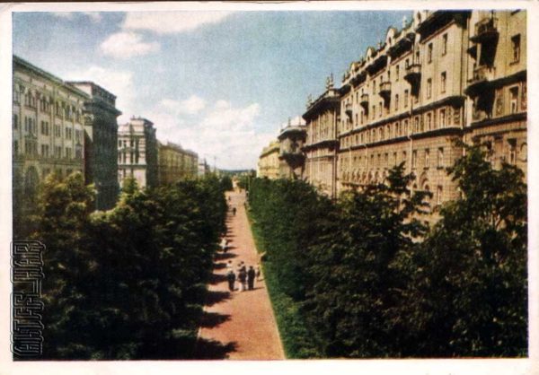 Минск. Улица Ленина, 1956 год