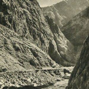 Georgian Military Road. The road over the Terek, 1955
