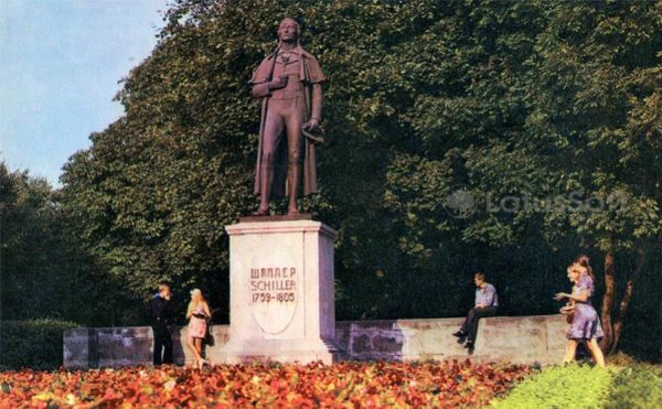 Kalingrad. Monument to Friedrich Schiller, 1975