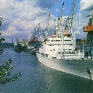 Kalingrad. The commercial sea port, in 1975