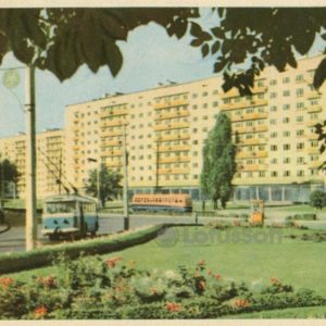 Kiev. New Quarter street. Frunze, 1965