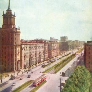 Moscow avenue. Leningrad, 1962
