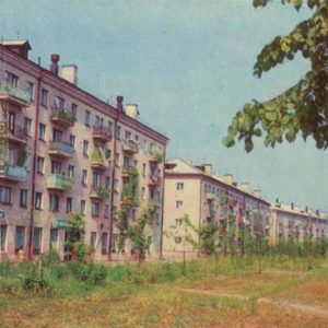 A new residential area. Uglich, 1974
