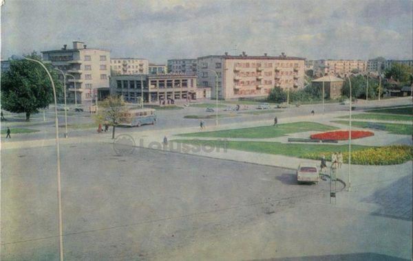 Привокзальная площадь. Шауляй, 1973 год