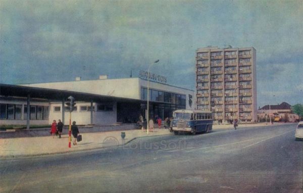 Bus station. Siauliai, 1973