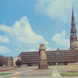 Площадь красных латышских стрелков. Рига, 1981 год
