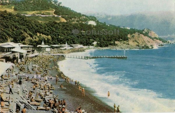 Ялта. Золотой пляж, 1966 год