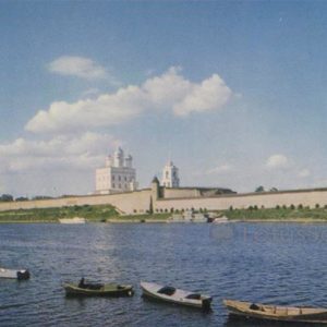 The overall view of the Kremlin. Pskov, 1969