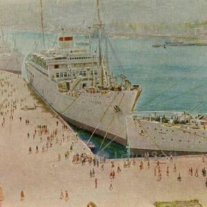 Passenger ships at berth. Yalta, 1961