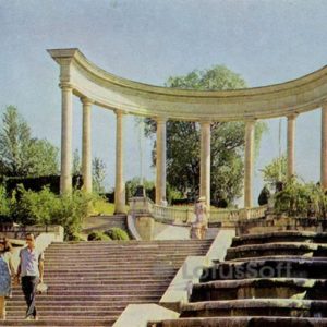Каскадня лестница. Кисловодск, 1974 год