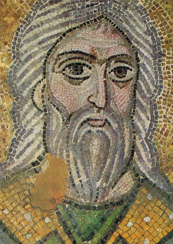 Aaron. Fragment. Mosaic. Sophia Cathedral, 1973