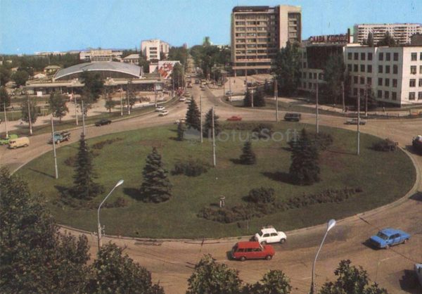 Площадь имени В.В. Куйбышева. Симферополь, 1984 год