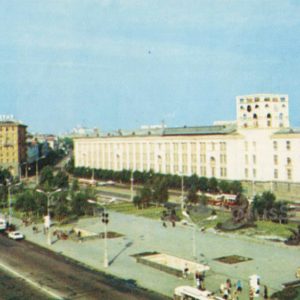 Площадь Якуба Коласа. Минск, 1980 год