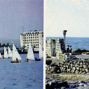 В Камышовой бухте. Мыс Херсонес. Севастополь, 1985 год