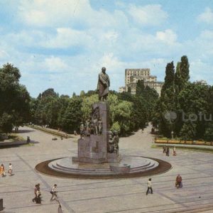 Памятник Т.Г. Шевченко. Харьков, 1985 год