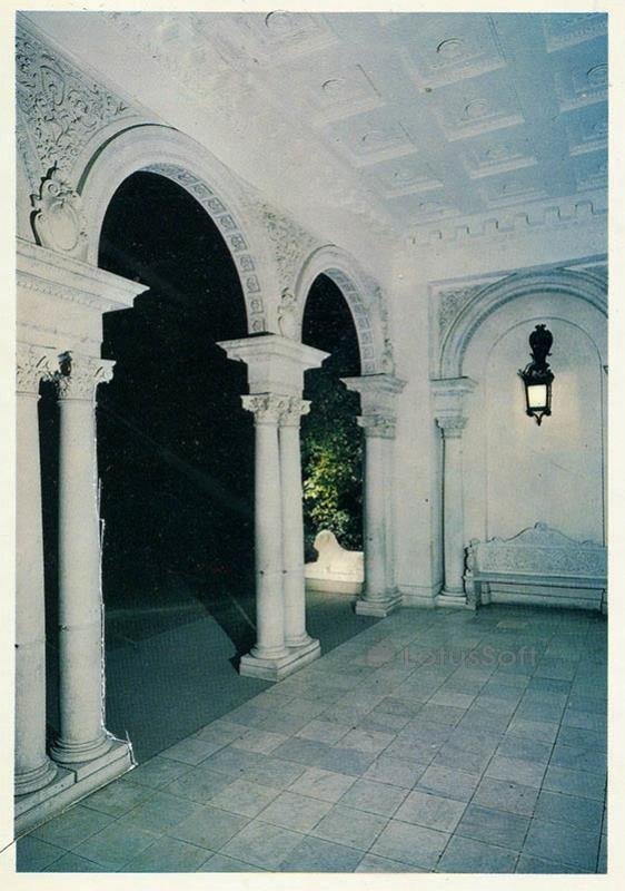 Portico of the main entrance of the palace. Livadia Palace, 1978