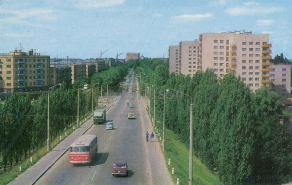 Улица Московская. Брест, 1973 год