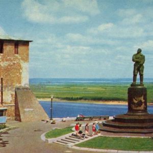 Памятник В.П Чкалову. Нижний Новгород, Горький), 1970 год