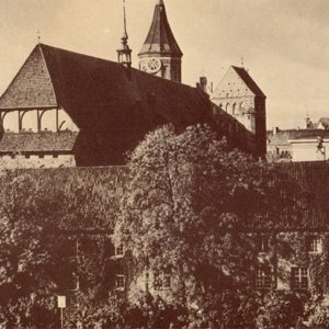 Cathedral. In the foreground – the university “Albertina”. Kliningrad, Konigsberg), 1990