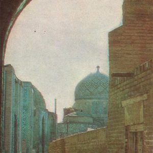 The ensemble Shahi Zinda. The southern group of mausoleums. Samarkand, 1982