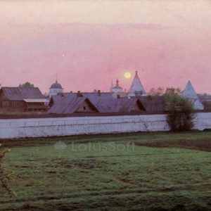 The eastern wall of the Intercession Monastery. Suzdal, 1983