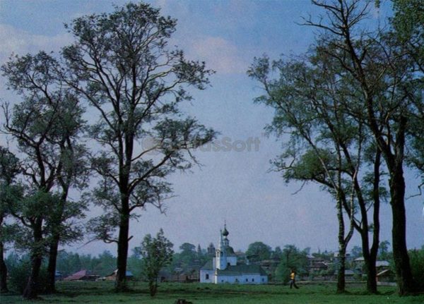 Epiphany summer and Christmas winter church. Suzdal, 1983